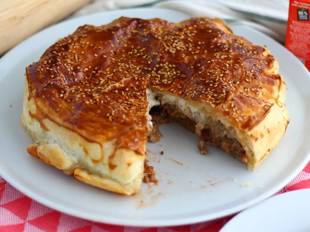Recept Hamburgerový koláč, cheeseburger na rozdelenie!