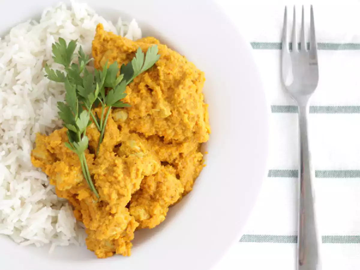 Recept Kuracie karí s kokosovým mliekom