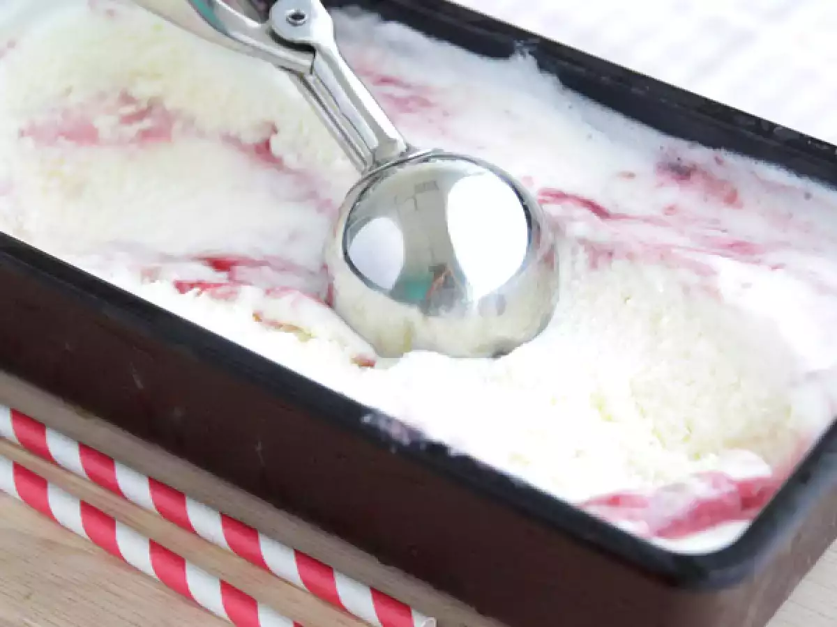 Recept Jogurtová a malinová zmrzlina