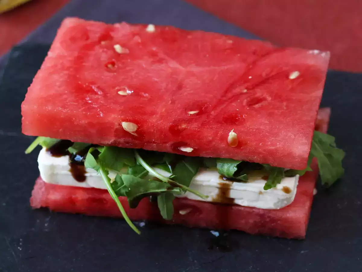 Recept Melónový sendvič s raketou, najčerstvejší virálny recept na leto!
