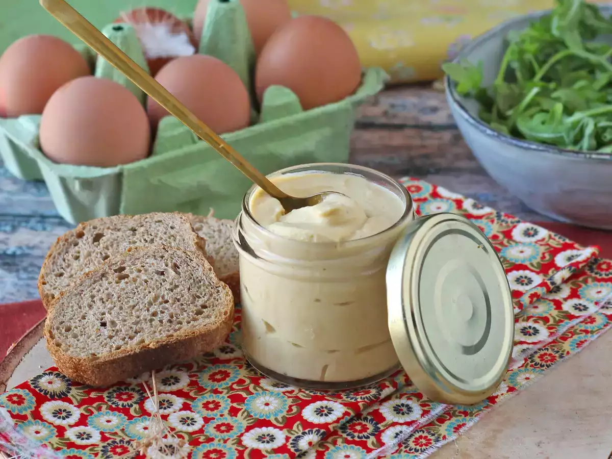 Recept Majonéza z varených vaječných bielkovín: ľahká, chutná a bez oleja