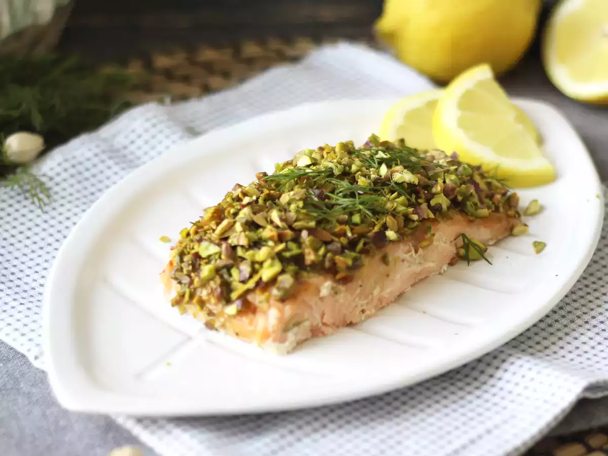 Recept Losos v pistáciovej kôrke