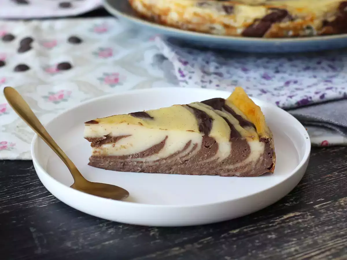 Recept Mramorovaný flan bez pečiva, veľmi jednoduchý na prípravu pre zaručený wow efekt