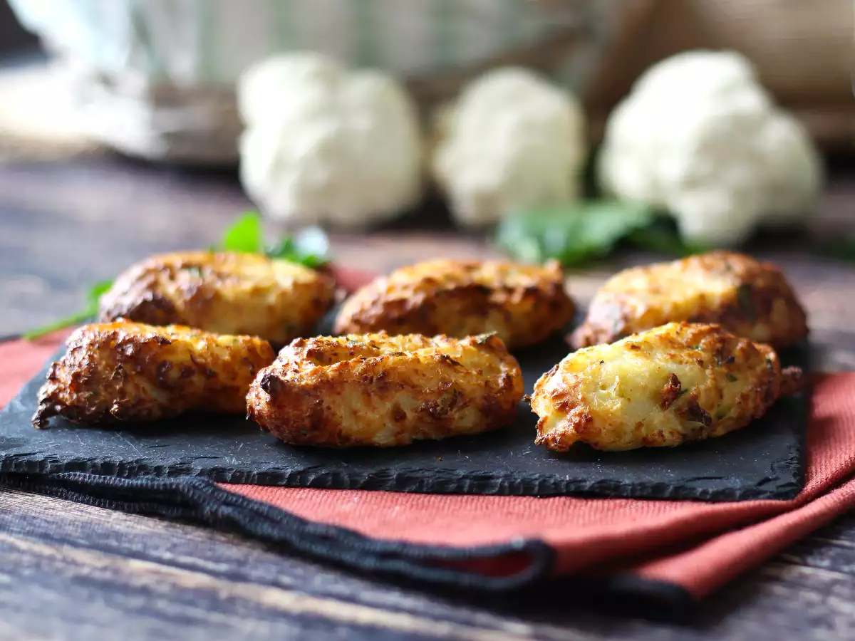Recept Karfiolové mäsové guľky vo fritéze: úsporný a vegetariánsky recept