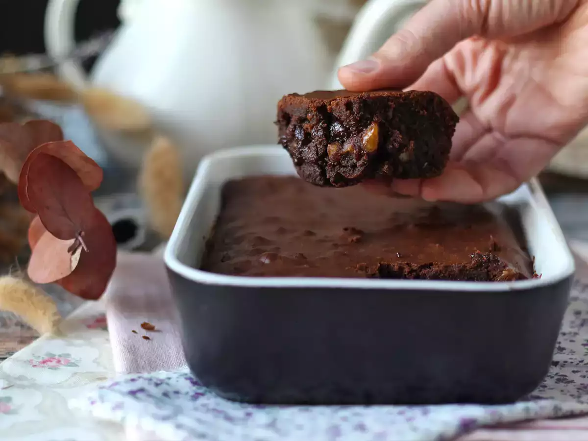 Recept Čokoládový a orechový koláčik vo fritéze