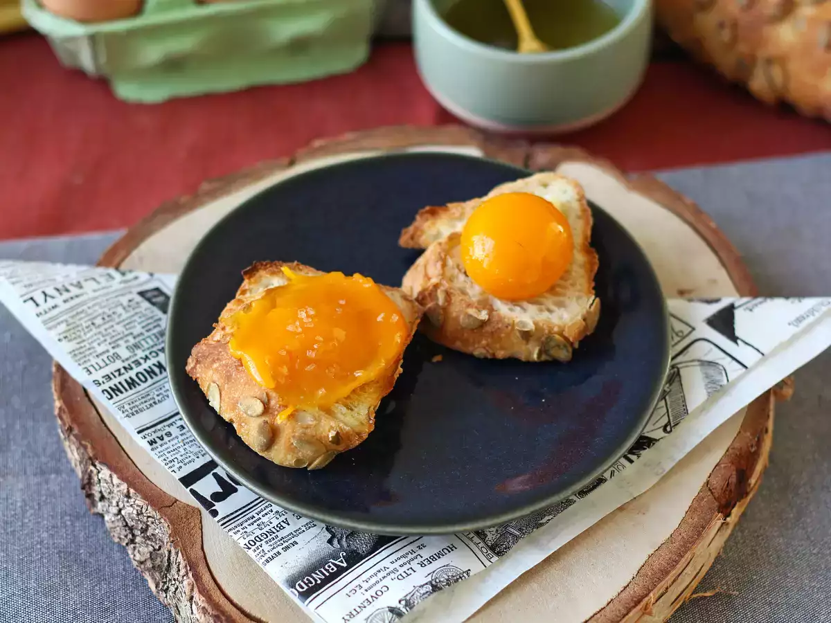 Recept Kandizované vaječné žĺtky s nátierkou air fryer