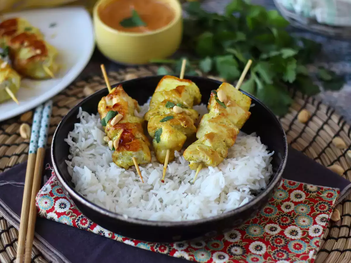 Recept Kuracie kebaby s omáčkou satay, kulinárska cesta do ázie!