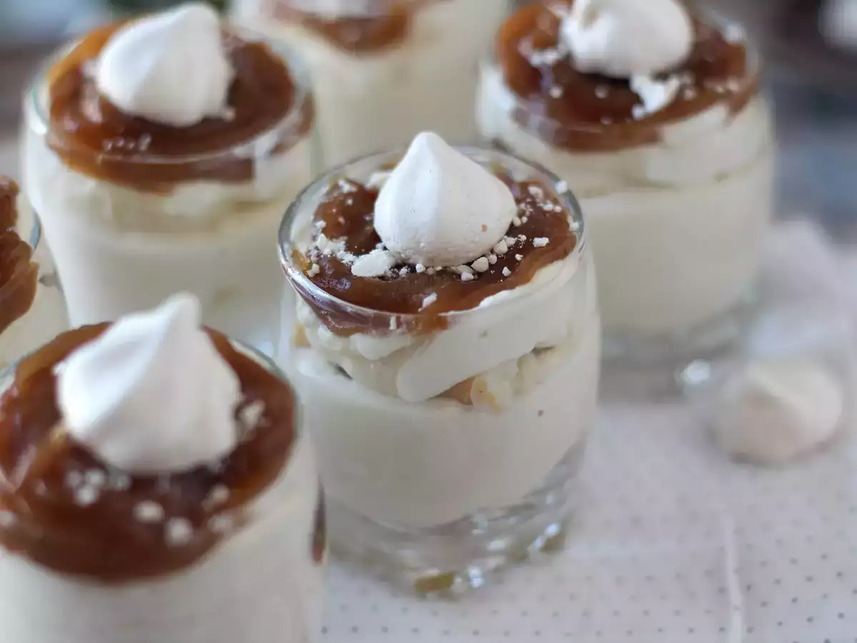 Recept Poháre v štýle mont blanc s gaštanovým krémom
