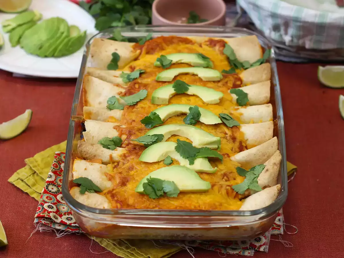 Recept Vegetariánske enchiladas