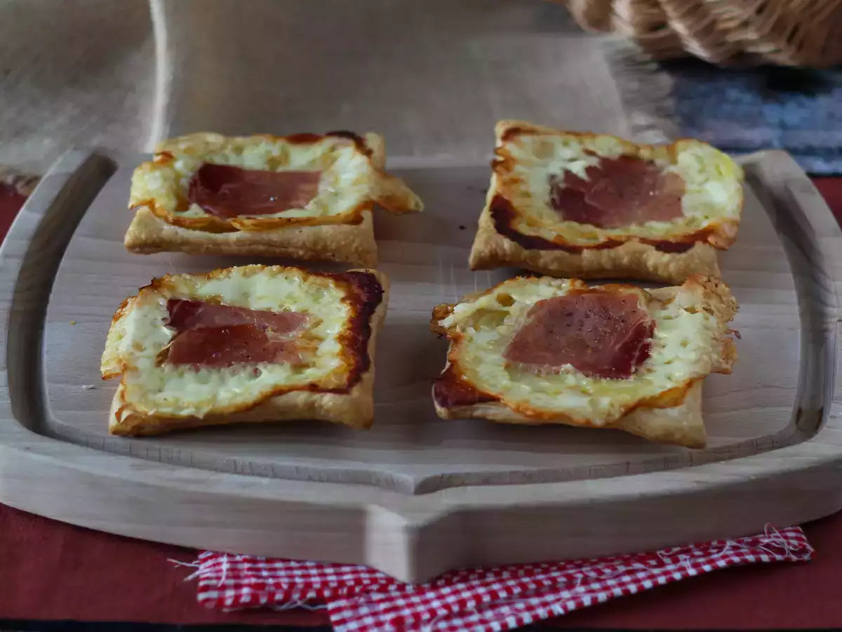 Recept Malé tatranky s príchuťou raclette, v jednotlivých porciách