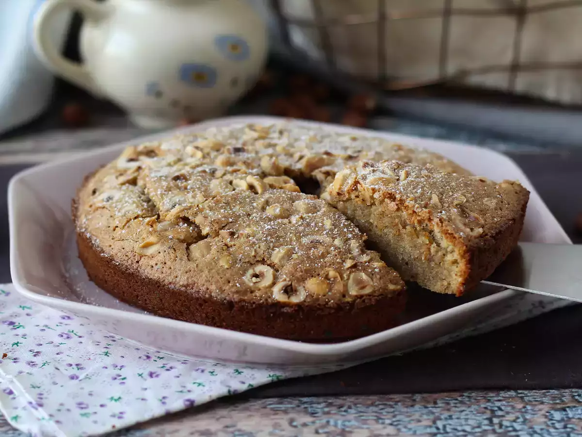 Recept Noisetier, chrumkavý, topiaci sa lieskovoorieškový koláč s 5 ingredienciami!