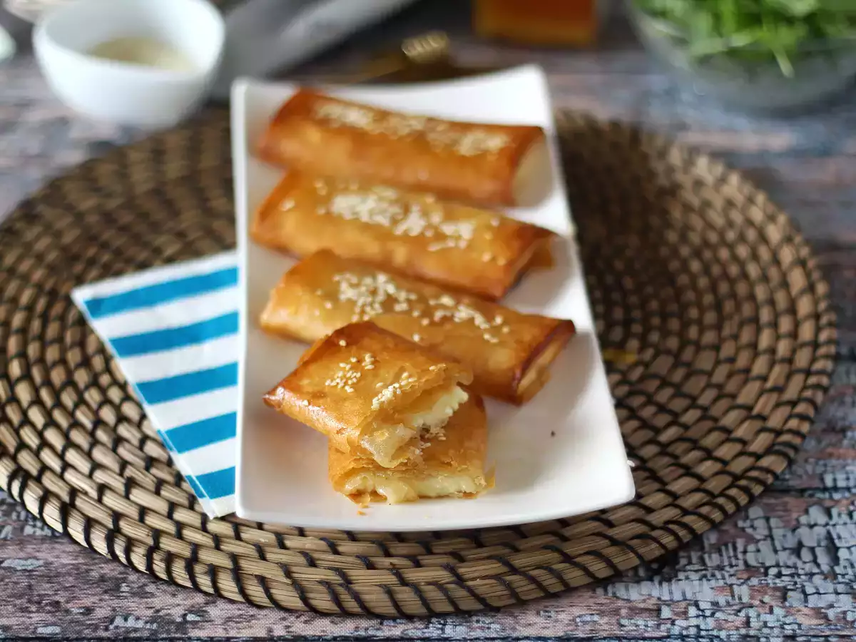 Recept Feta saganaki, grécky recept na chrumky z fety a medu