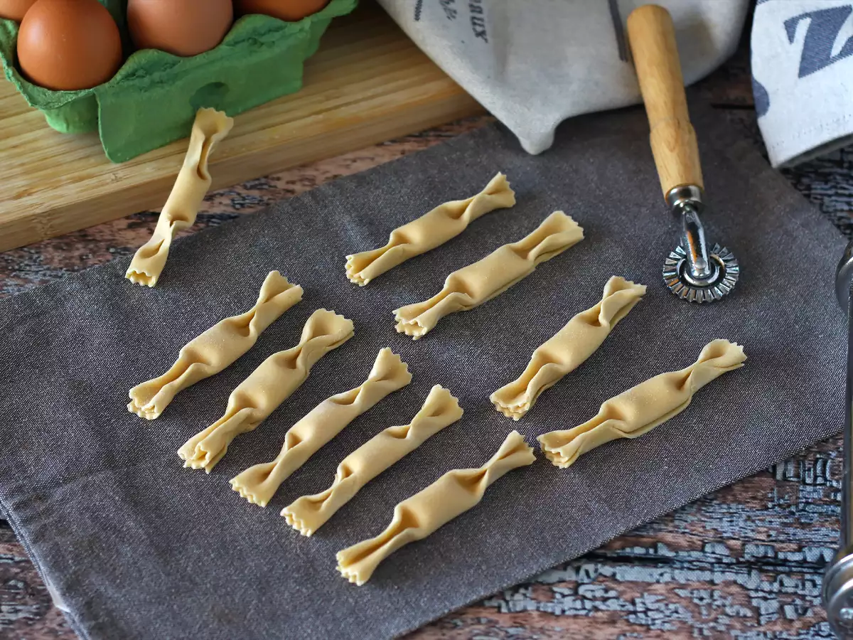 Recept Karamelky, ravioly v tvare cukríkov s tekvicovou a ricottovou náplňou