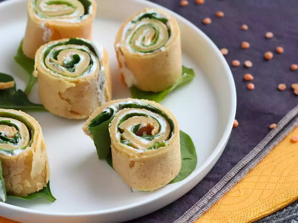 Recept Palacinky z červenej šošovice, len z 2 ingrediencií
