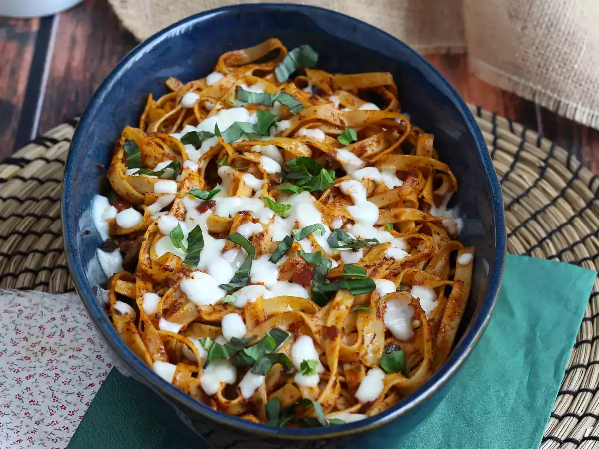 Recept Tagliatelle al forno, recept proti plytvaniu, ako využiť zvyšky cestovín