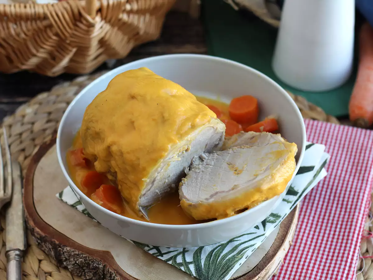 Recept Bravčová panenka s omáčkou z piva a mrkvy v rýchlovarnej kanvici