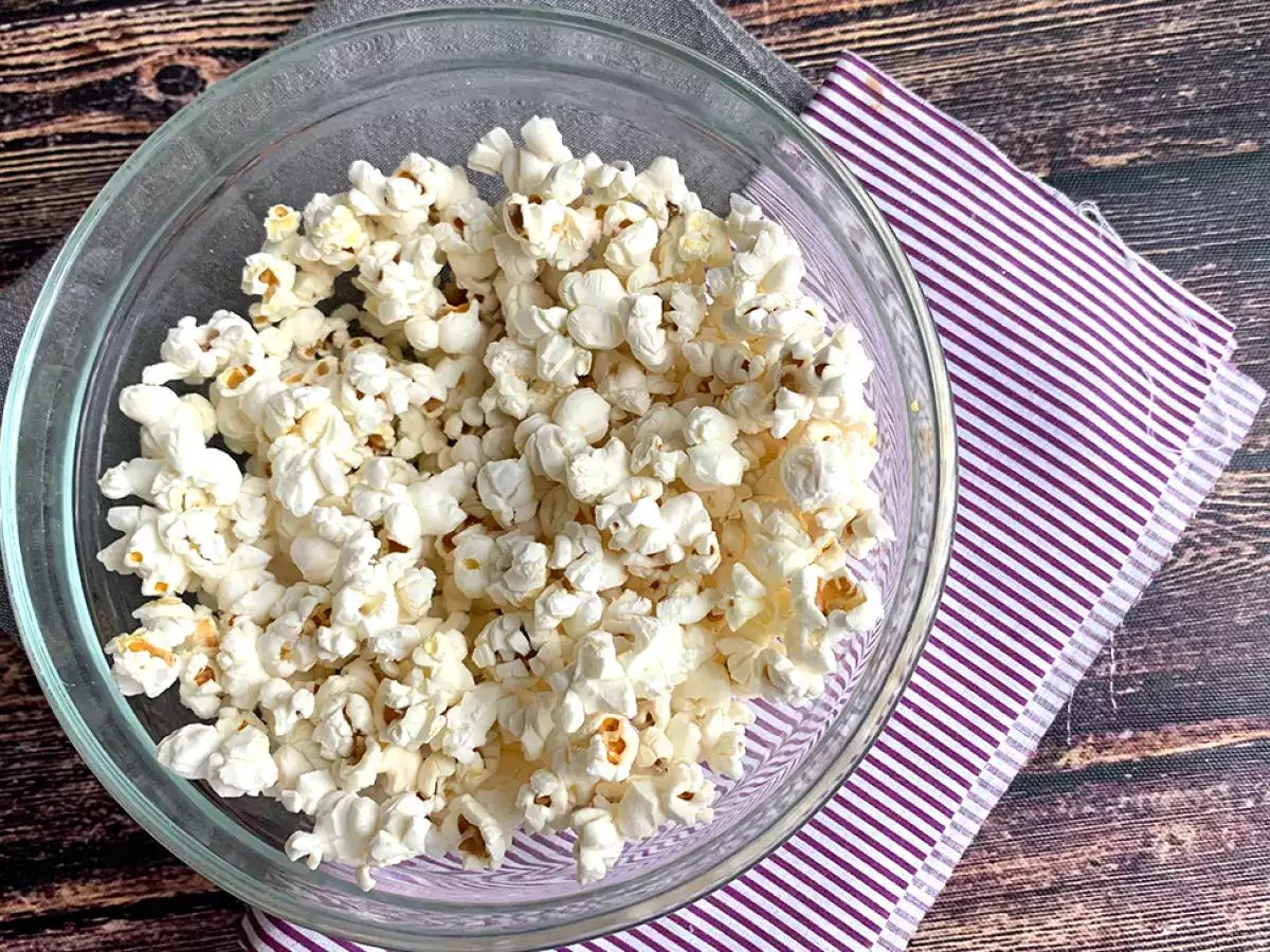 Recept Popcorn do mikrovlnnej rúry bez oleja