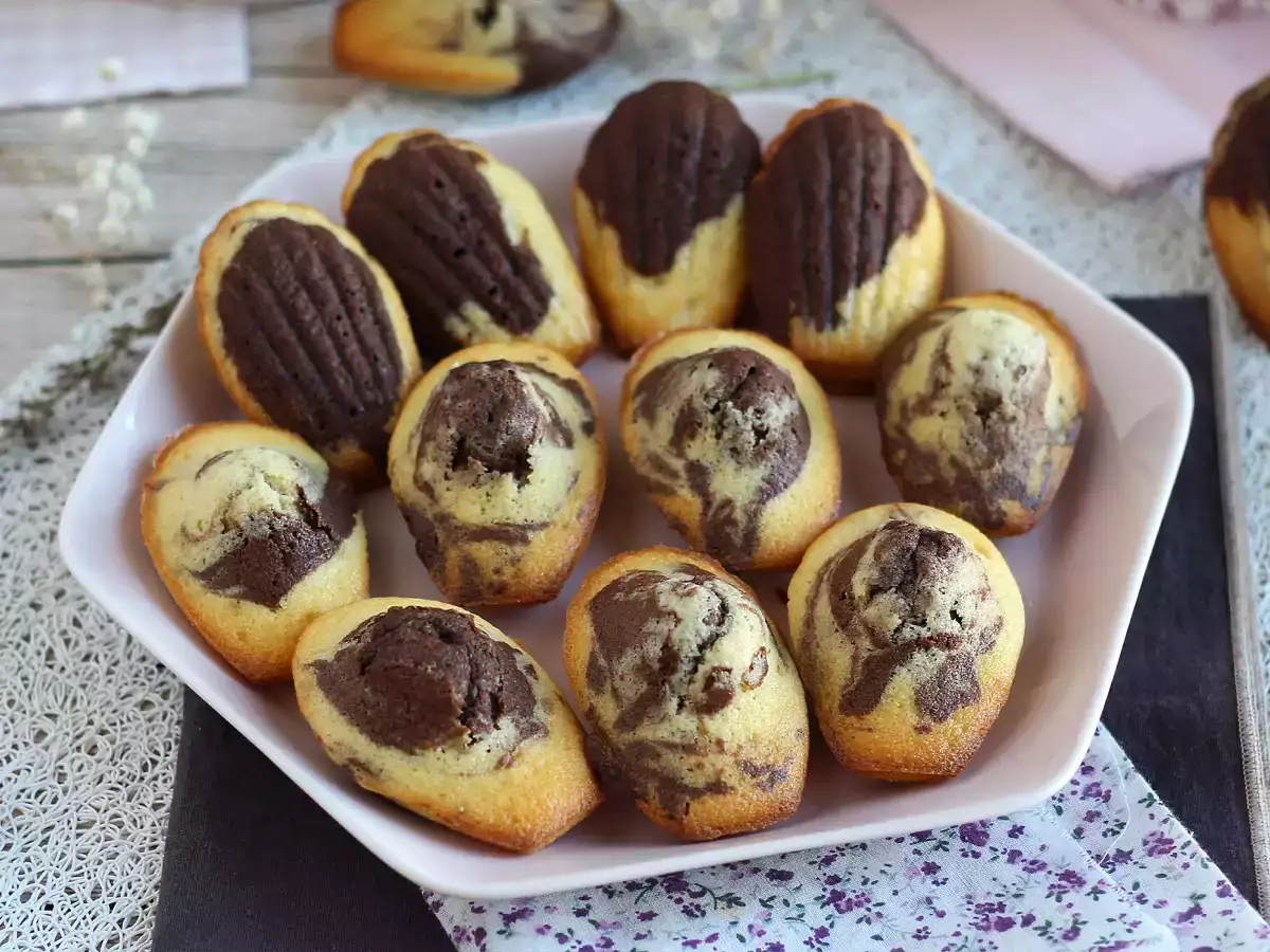 Recept Musíte vyskúšať mramorované madeleines!