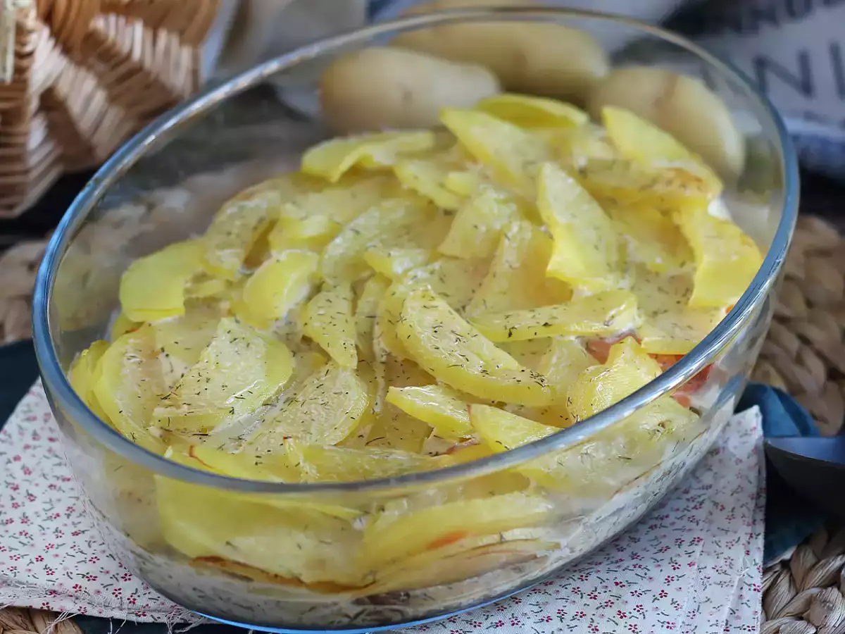 Recept Jednoduché gratinované zemiaky a údený losos!