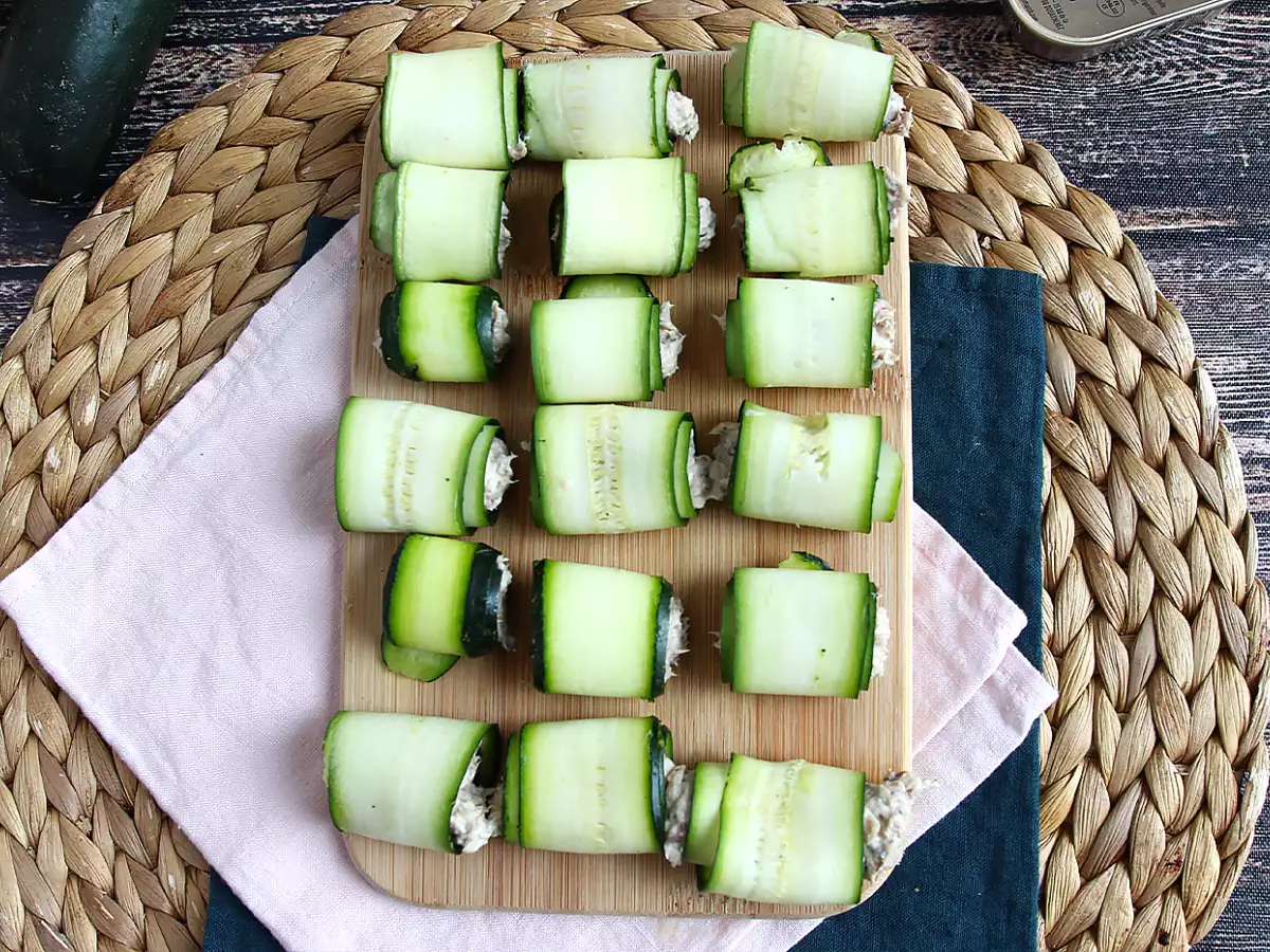 Recept Rolky z cukety a sardiniek