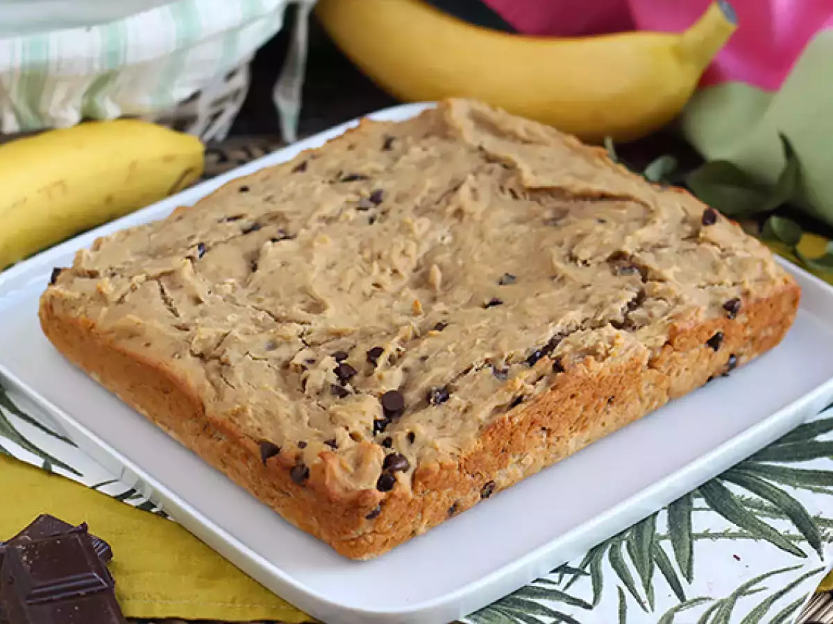 Recept Banánový a čokoládový koláč - vegánsky a bezlepkový