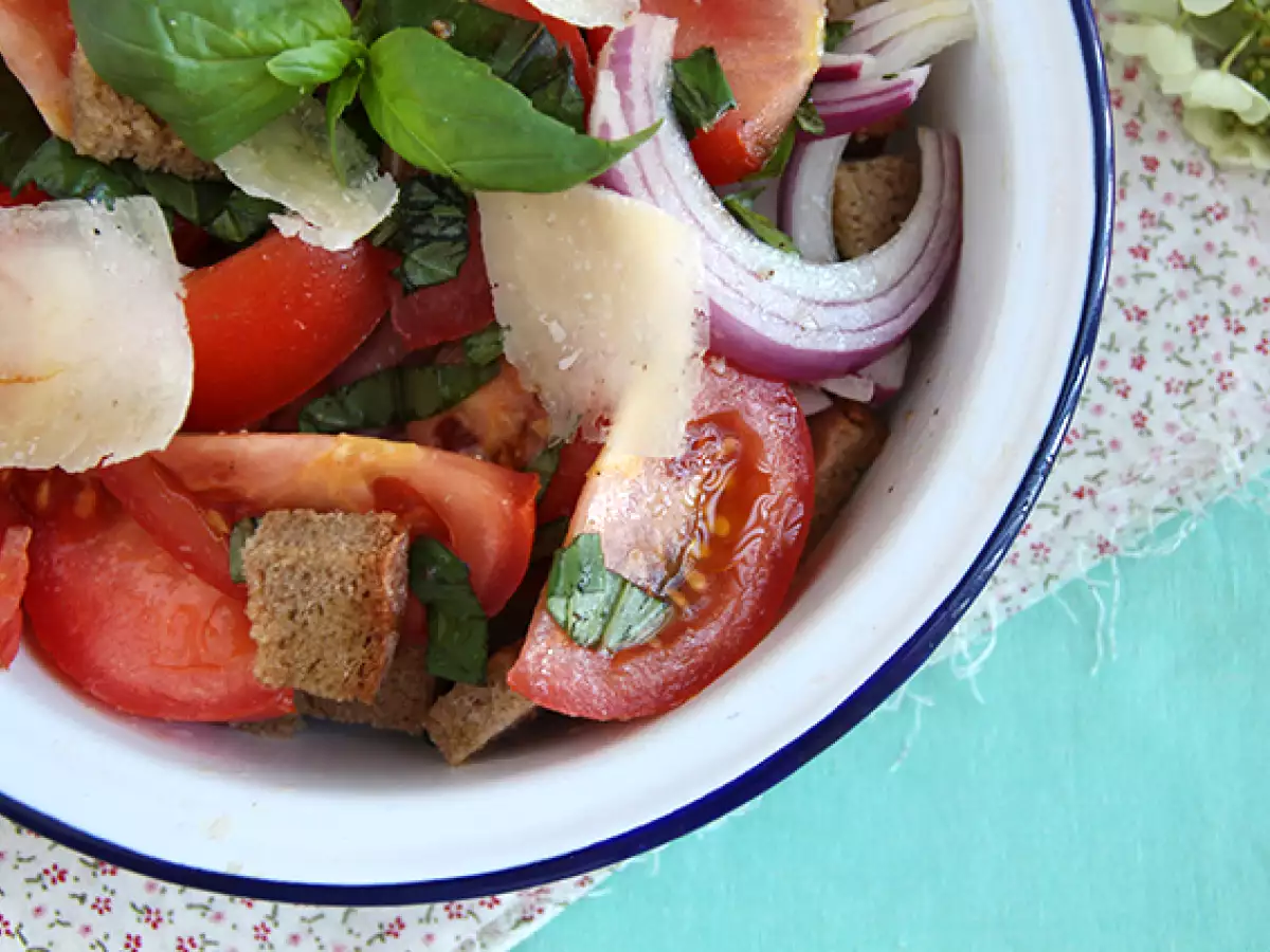 Recept Šalát panzanella