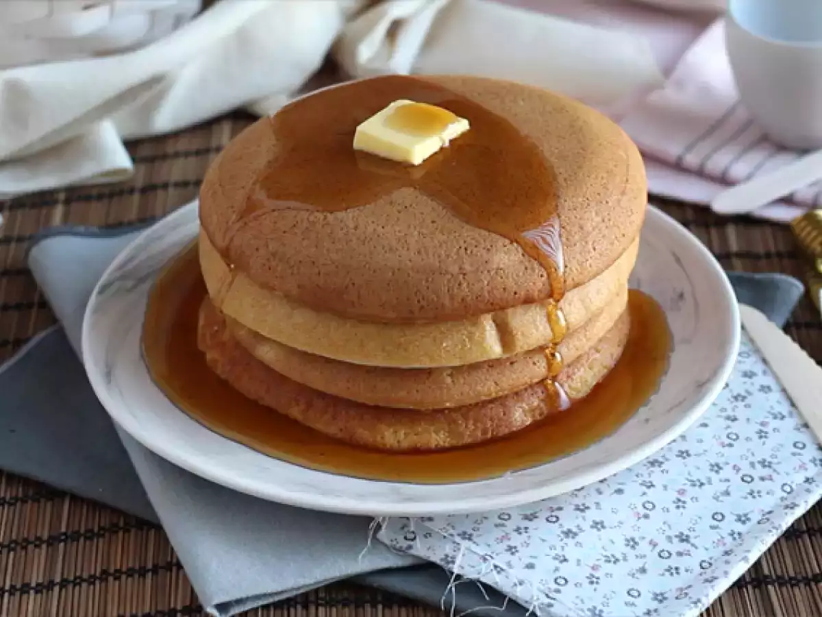 Recept Japonské palacinky. nadýchané palacinky