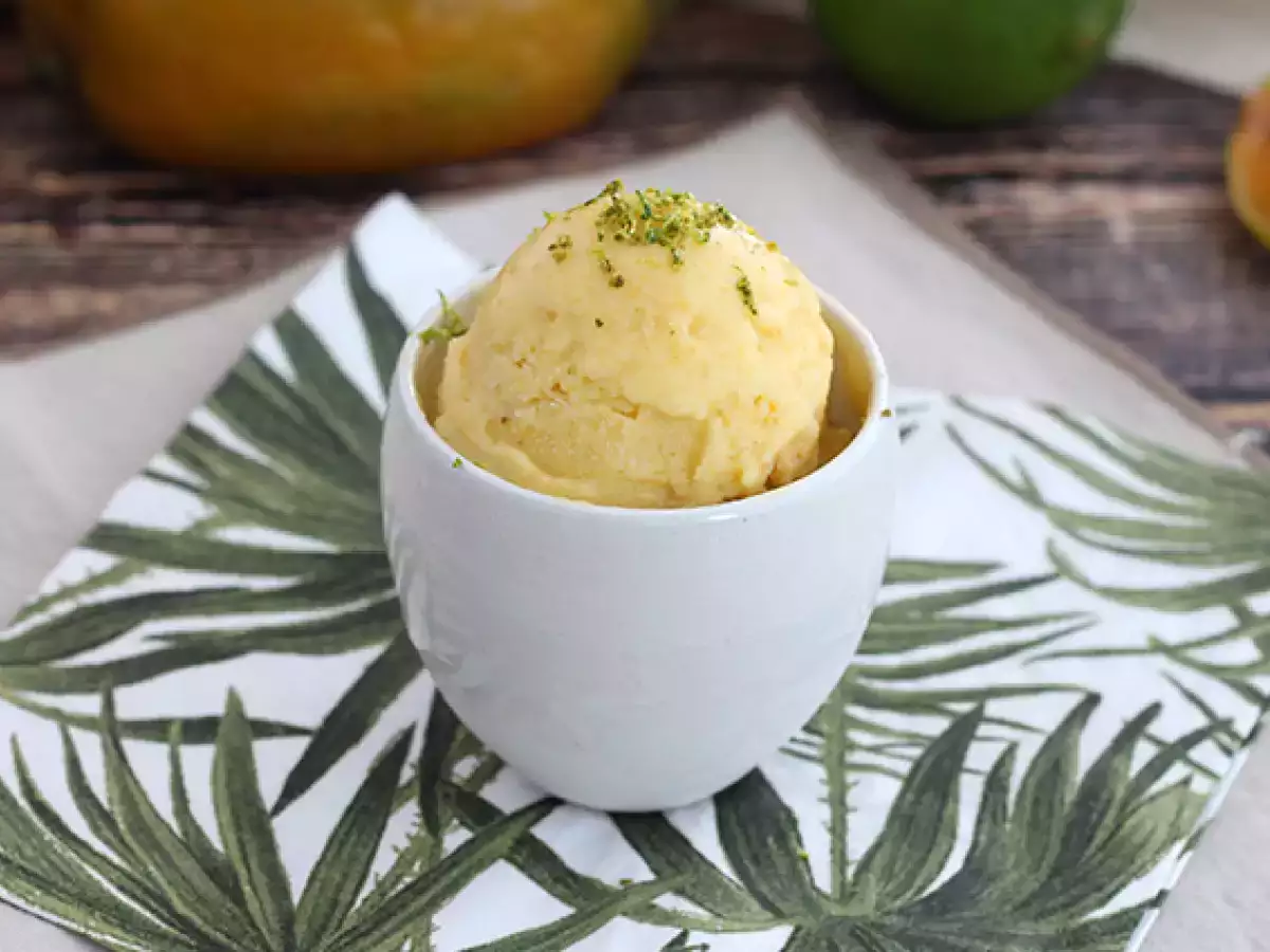 Recept Mangová zmrzlina bez zmrzlinovača