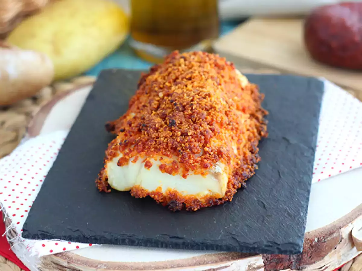 Recept Treska v kôrke z choriza