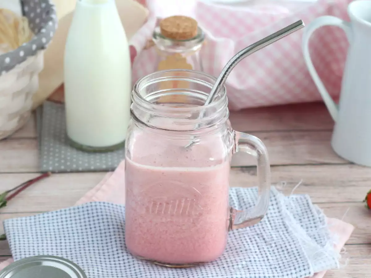 Recept Vegánsky mliečny kokteil z červeného ovocia