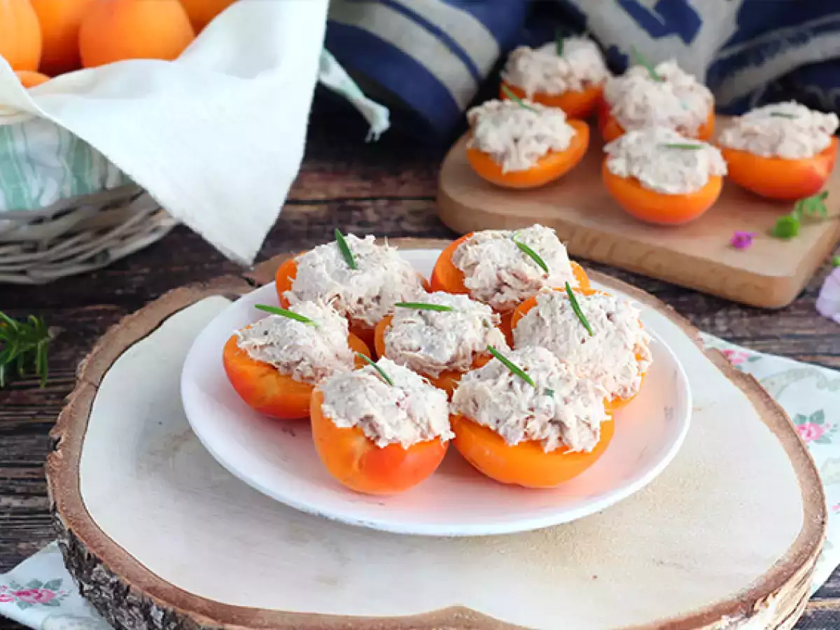 Recept Marhule plnené tuniakom a rozmarínom