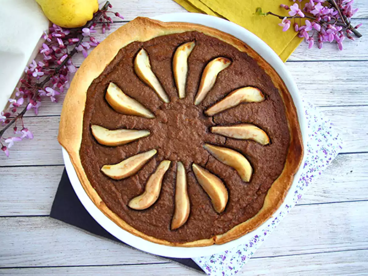 Recept Koláč s hruškami a čokoládou