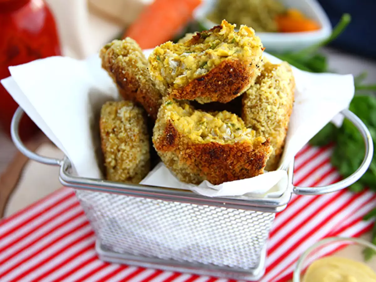 Recept Kuracie nugetky s mrkvovým hráškom