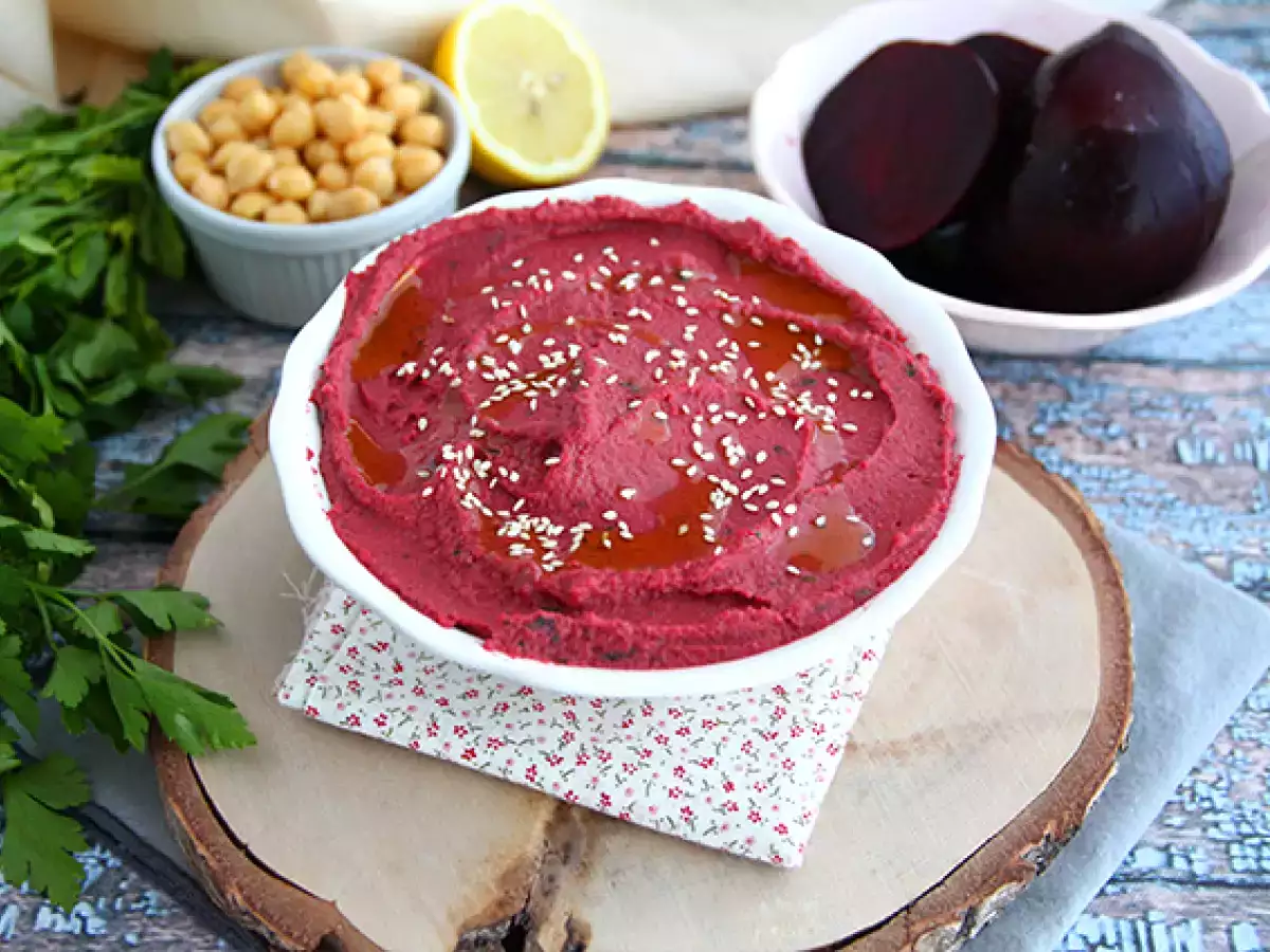 Recept Hummus z červenej repy