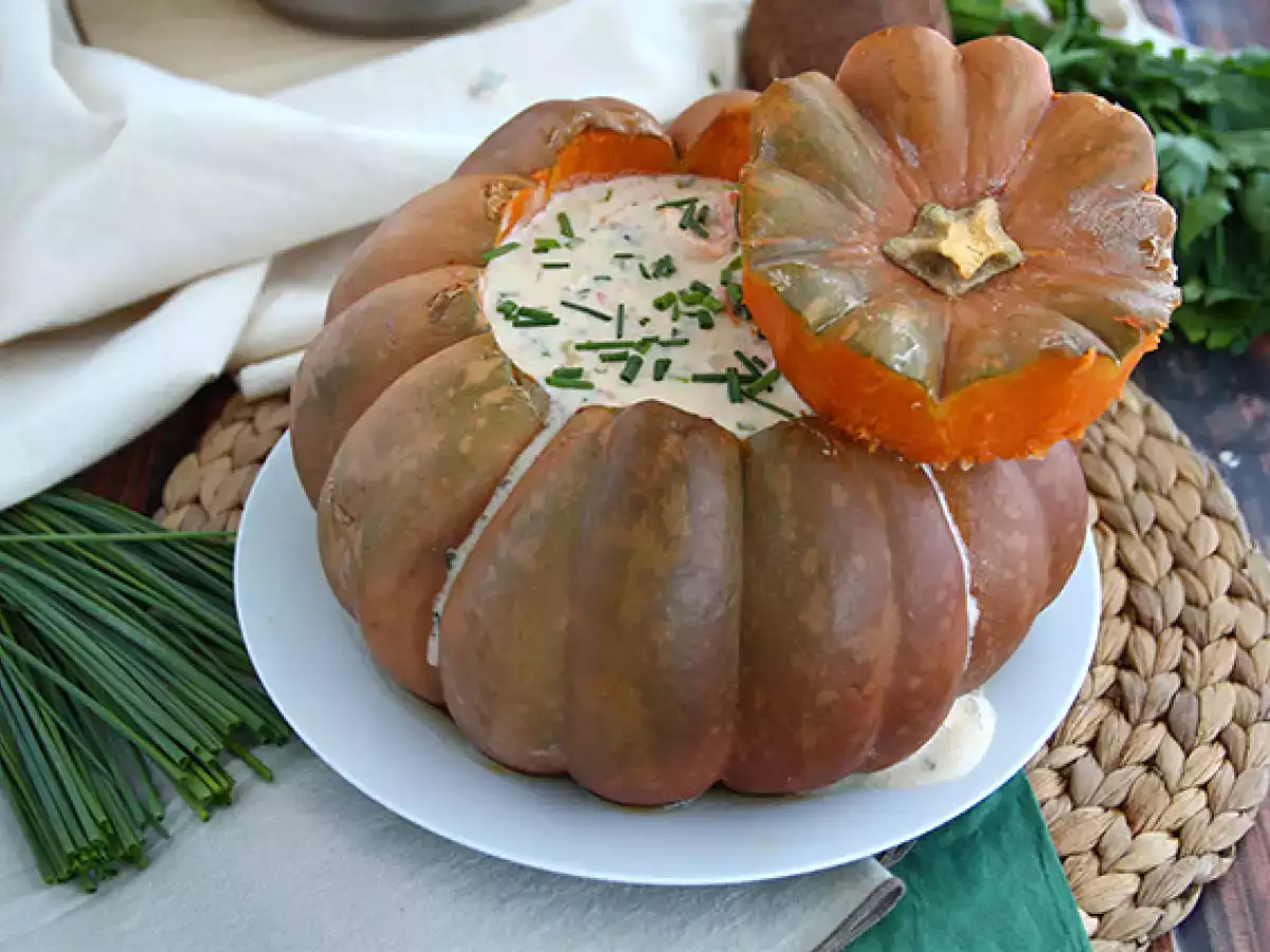 Recept Tekvica s krevetami - brazílsky camarão na moranga