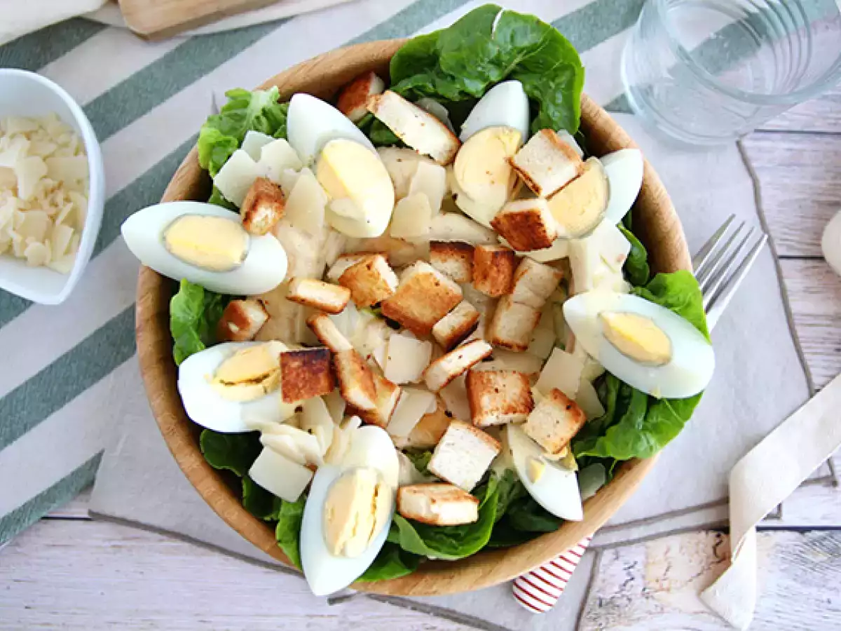 Recept Jednoduchý šalát cézar