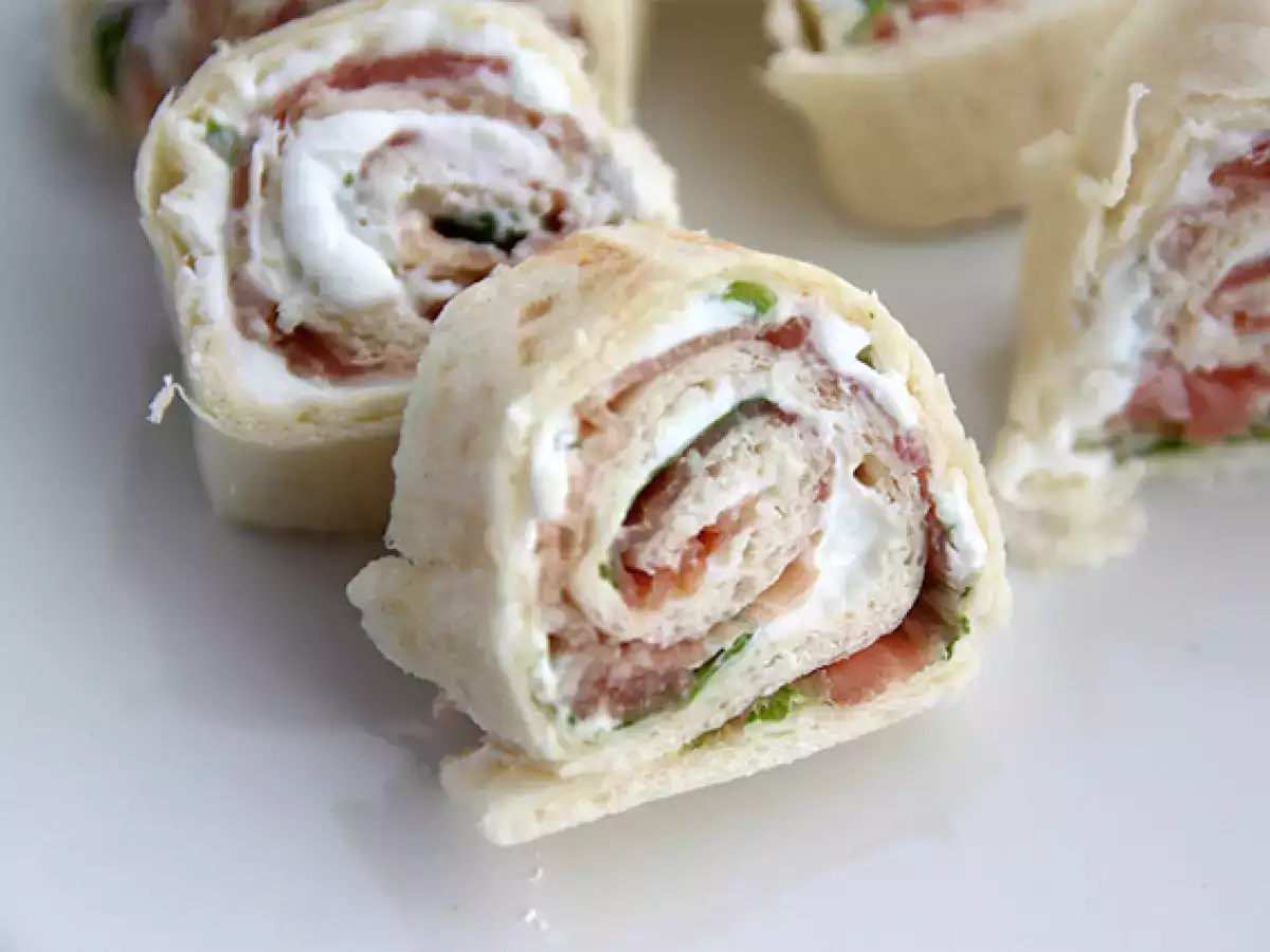 Recept Aperitívové obaly so sušenou šunkou a rukolou
