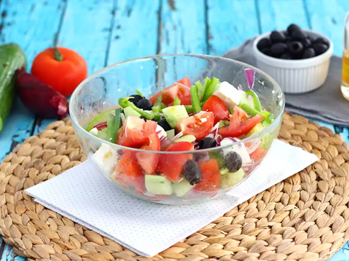 Recept Grécky šalát alebo horiatiki
