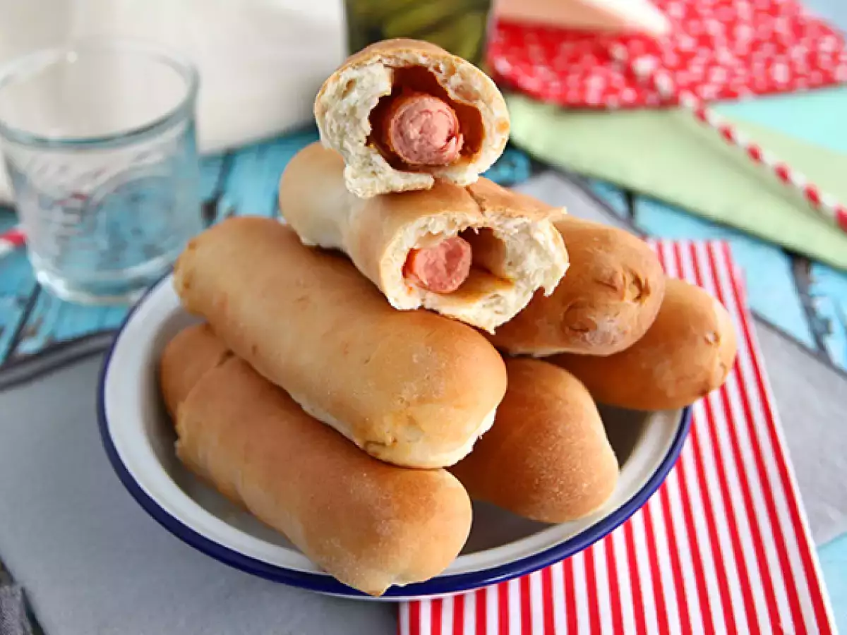 Recept Spiro psy, domáce hot dogy