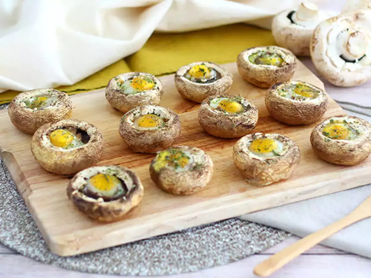 Recept Huby s prepeličími vajíčkami