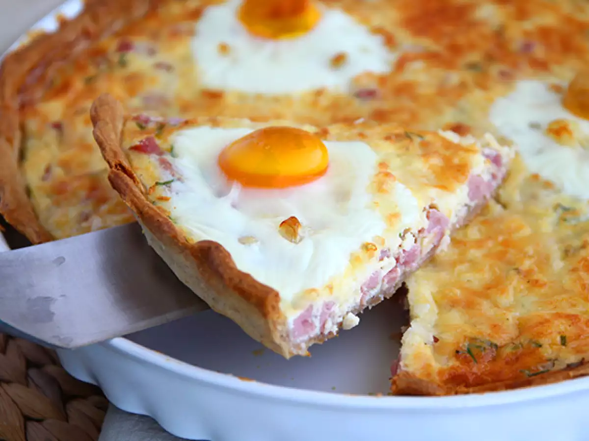 Recept Quiche s vajíčkami a šunkou