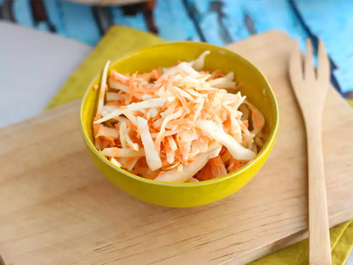 Recept Coleslaw (šalát z kapusty a mrkvy) na americký spôsob