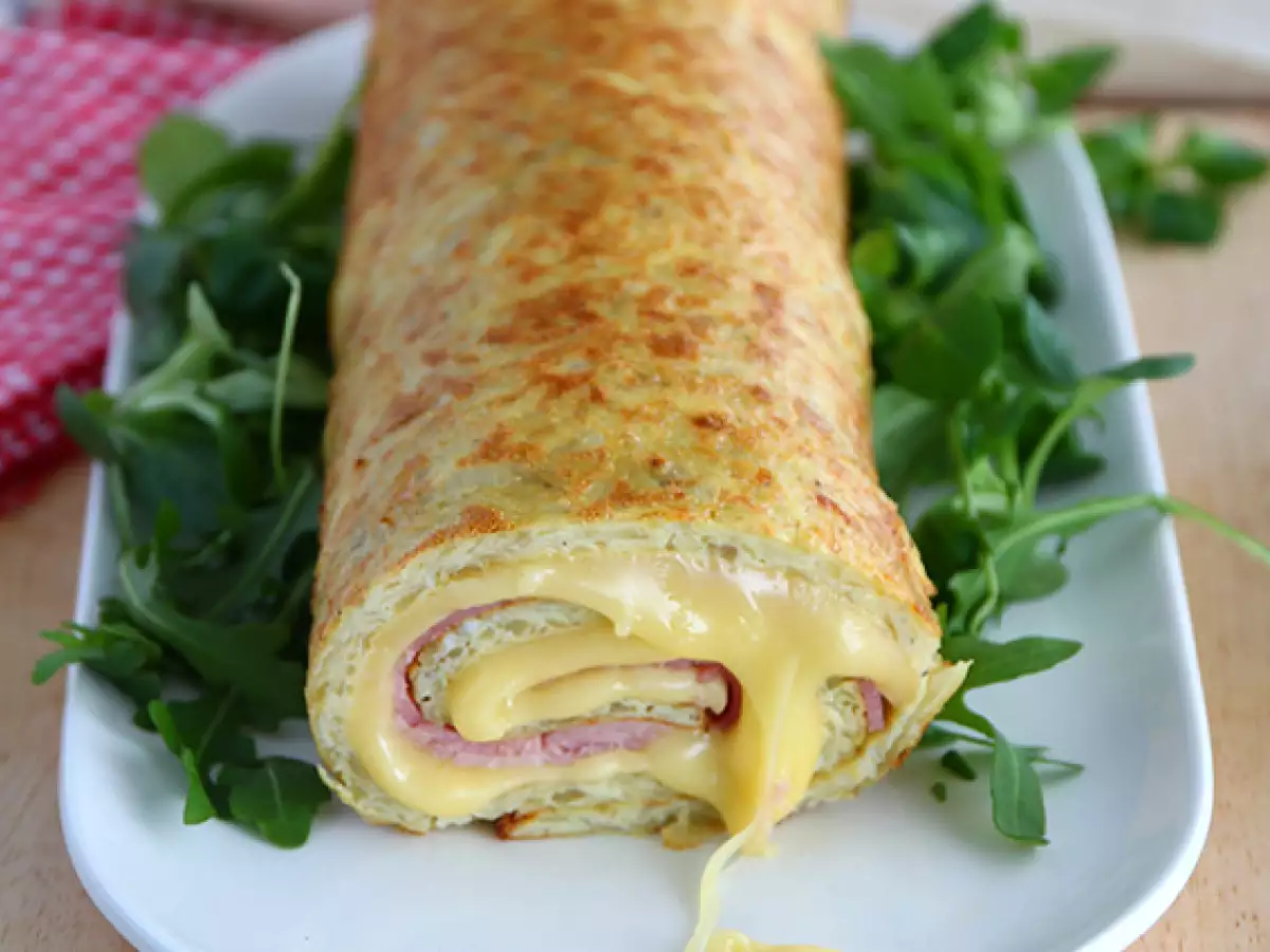Recept Zemiaková rolka so syrom savoy raclette a šunkou