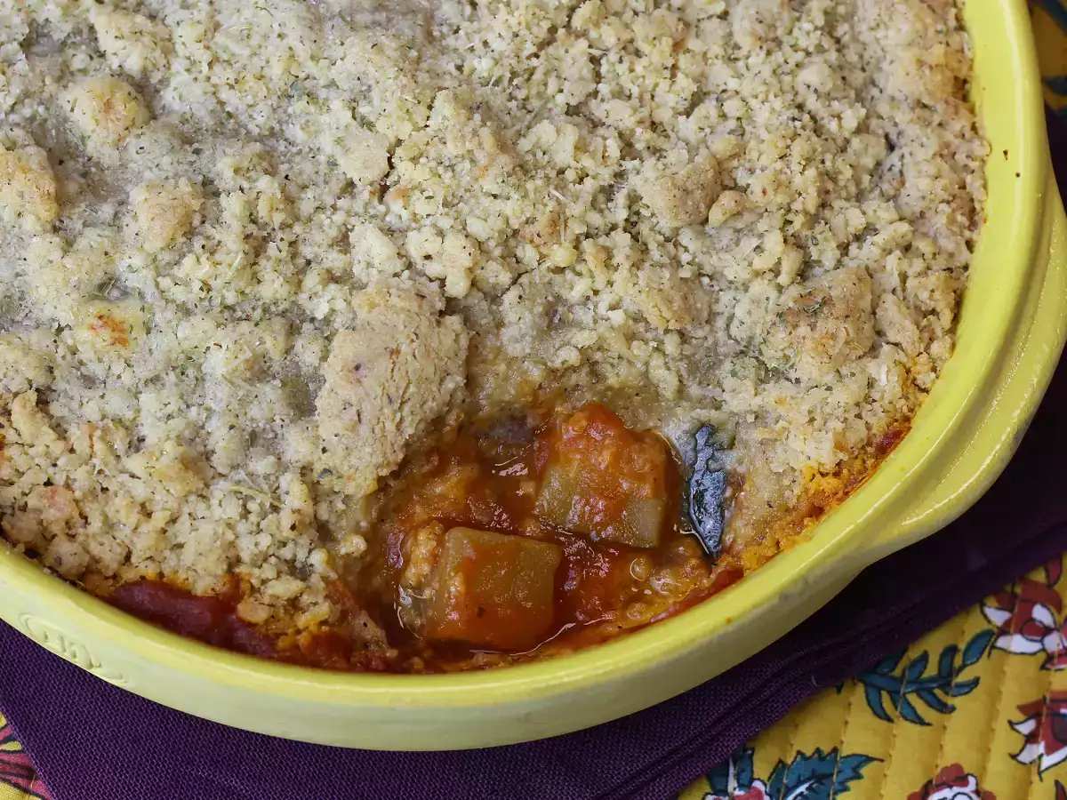 Recept Ratatouille crumble, rýchle a jednoduché jedlo, ktoré si zamilujete!
