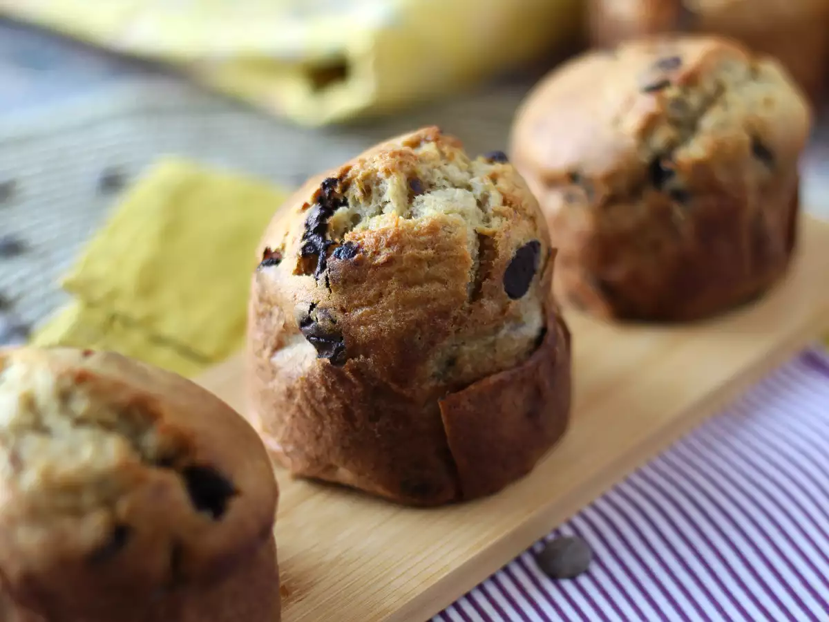 Recept Extra gurmánske banánové a čokoládové muffiny