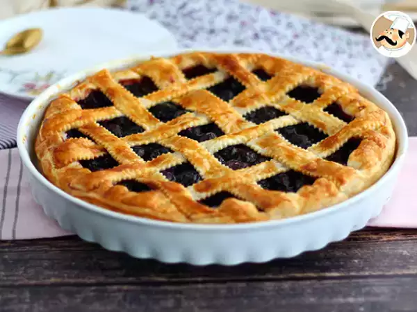 Recept Koláč z lístkového cesta s čerešňami