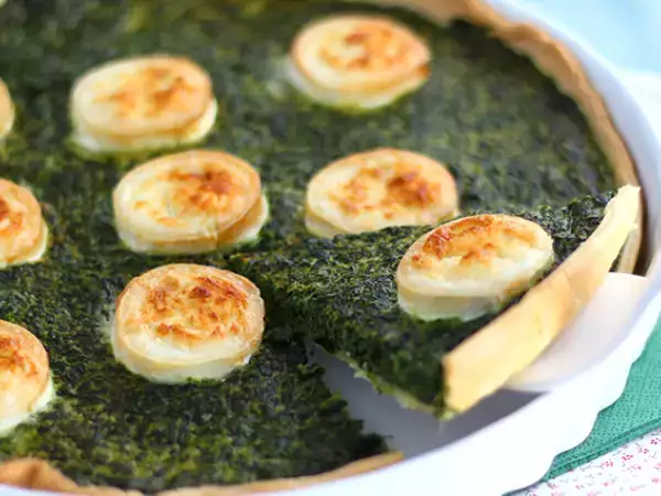 Recept Špenátový koláč s kozím syrom