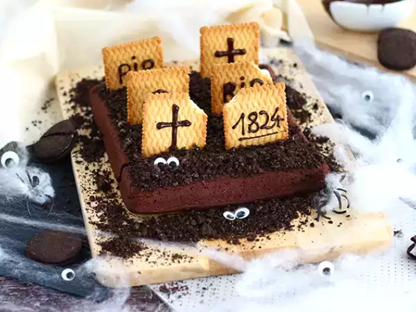 Recept Hřbitovný koláčik na halloween