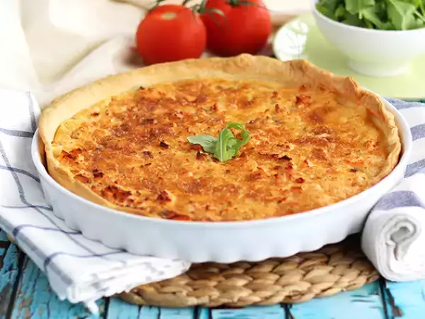 Recept Rýchly a jednoduchý lososový quiche