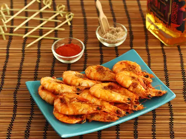 Recept Krevety flambované vo whisky, podrobný recept